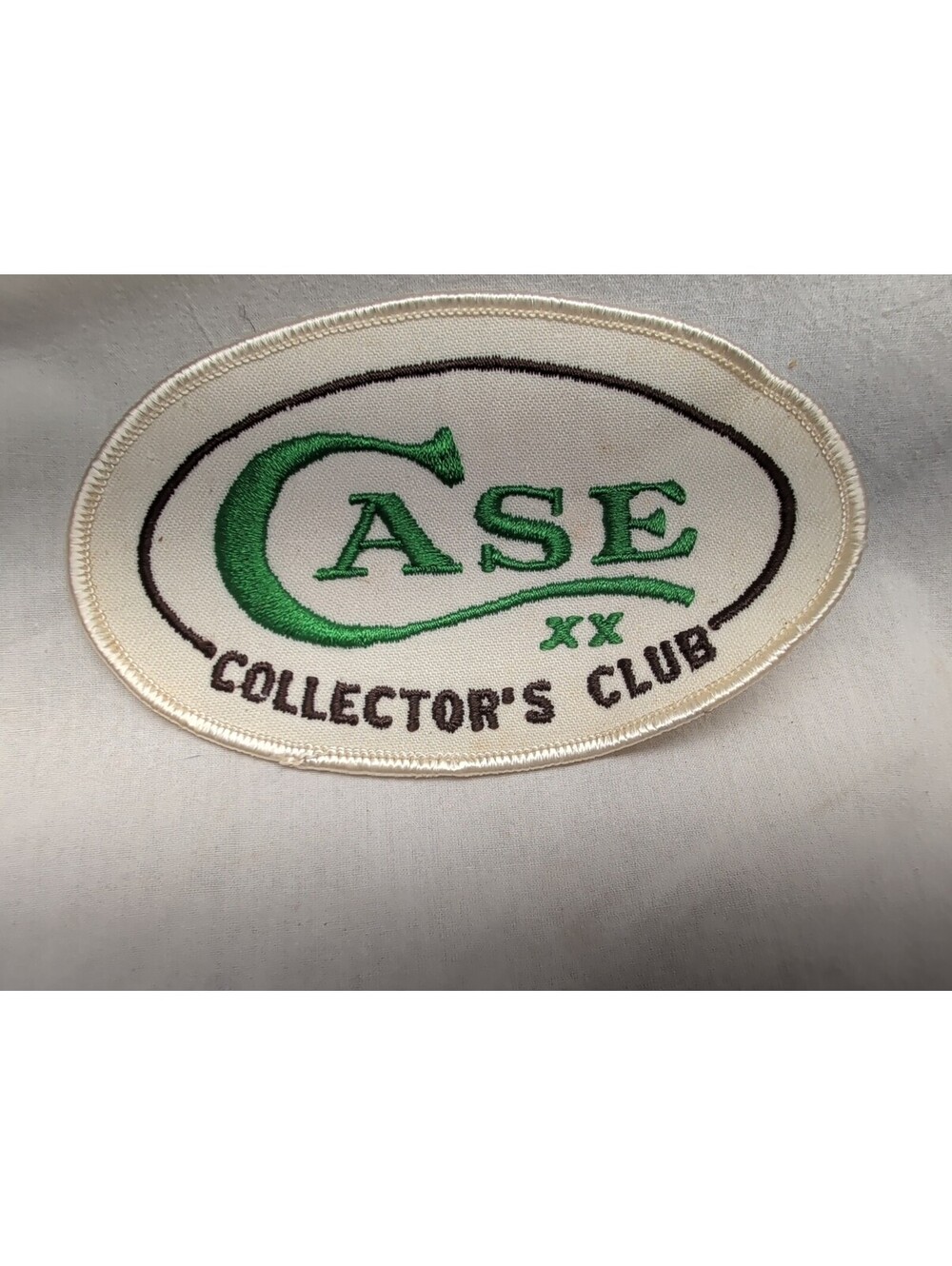 Case XX vintage collector's club Oval Patch embroidered logo design